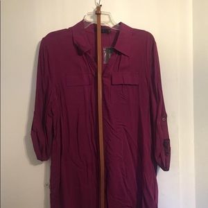 Oversized shirt dress